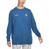 Женская толстовка с длинным рукавом и цифровым принтом логотипа Sportswear Essentials Series Garden-Blue HQ1574-421