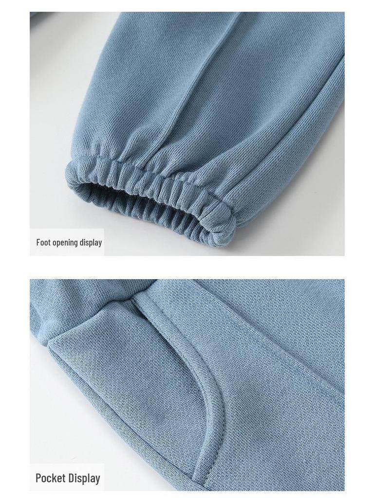 Kids' Autumn Cartoon Long Sleeve Sweatshirt Set - Korean Style Boys' Two-Piece Ensemble