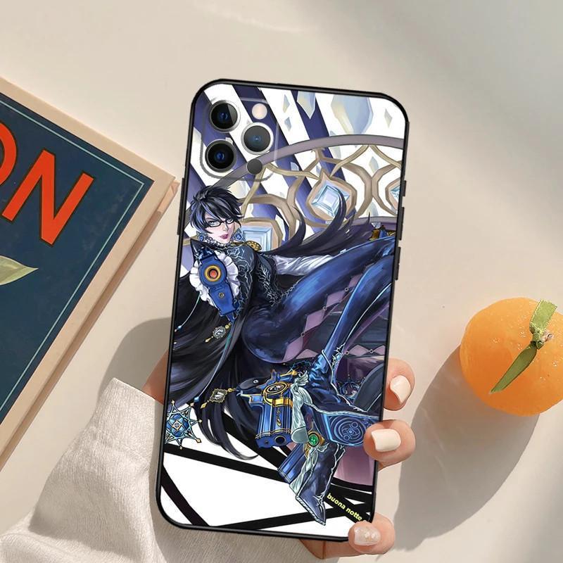 Чехол для мобильного телефона iPhone15ProMax, чехол для мобильного телефона с изображением ангела-охотника и ведьмы, окрашенный в противоударный цвет для защиты от падений.