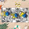 Милое Большеглазое Существо Бананамастер Пляжное Полотенце Быстросохнущее Подходит для Пляжного Отдыха Бассейна Тренажерного Зала Милый Подарок для Друзей Семьи