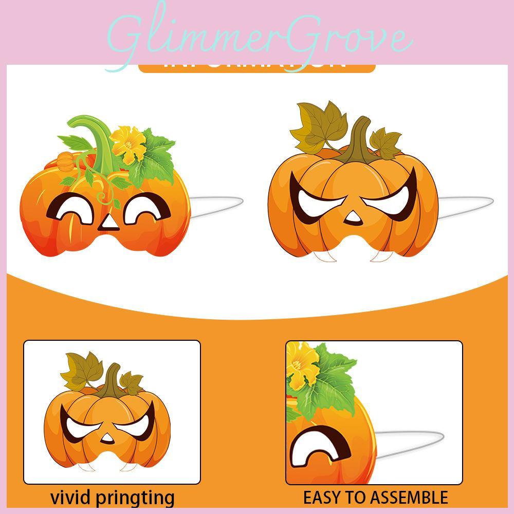 Осенняя маска тыквы, фотореквізит для мероприятий в честь Дня благодарения, бумажные украшения для рукоделия