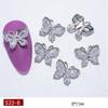Crystal Charms Nail Art Jewelry Pendant Chain Butterfly Nail Rhinestones Nail Art Decorations