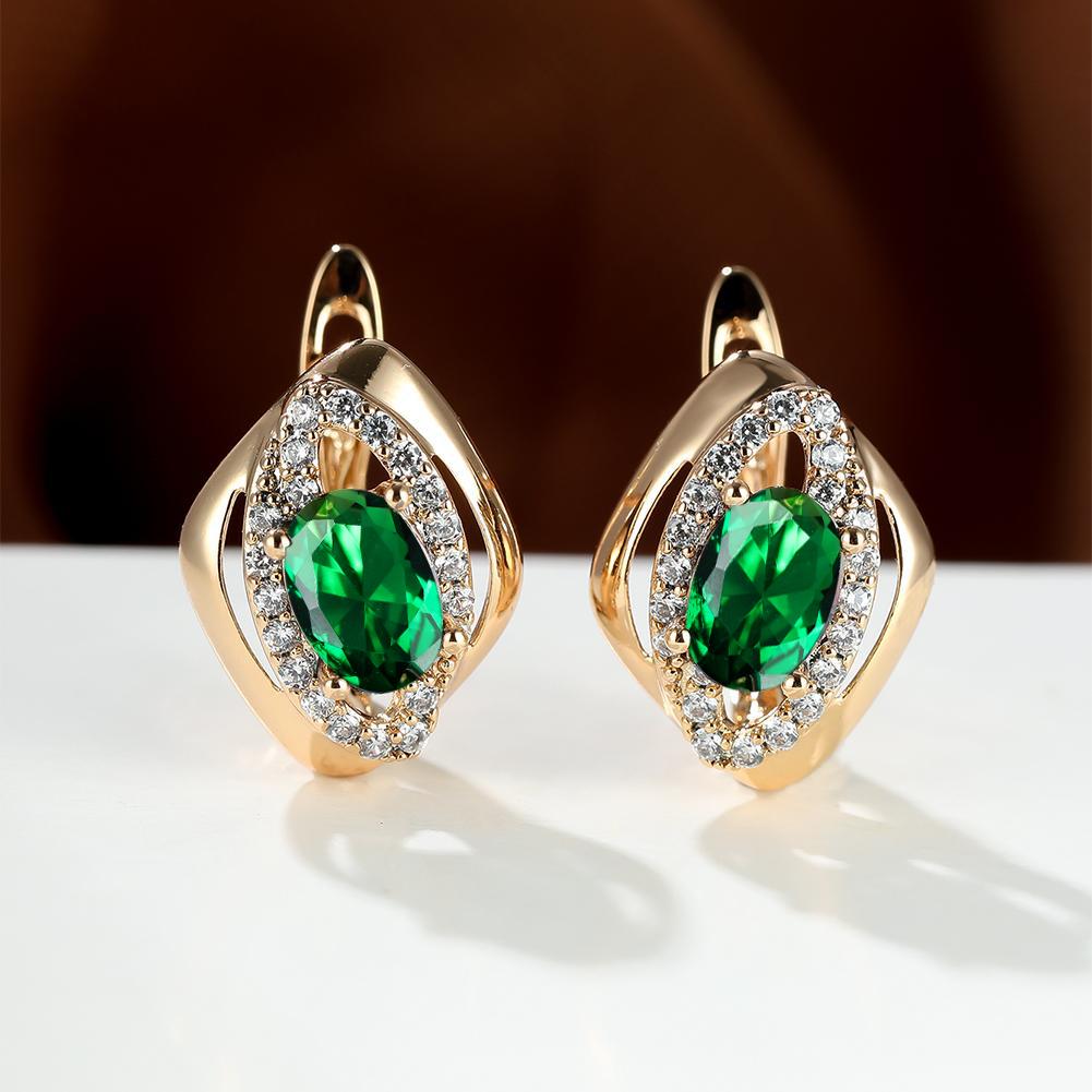 Mystic Oval Cut Rainbow Stone Marquise Design Earrings Horse Eye Love Dangle Earrings Bride Band Engagement Jewelry