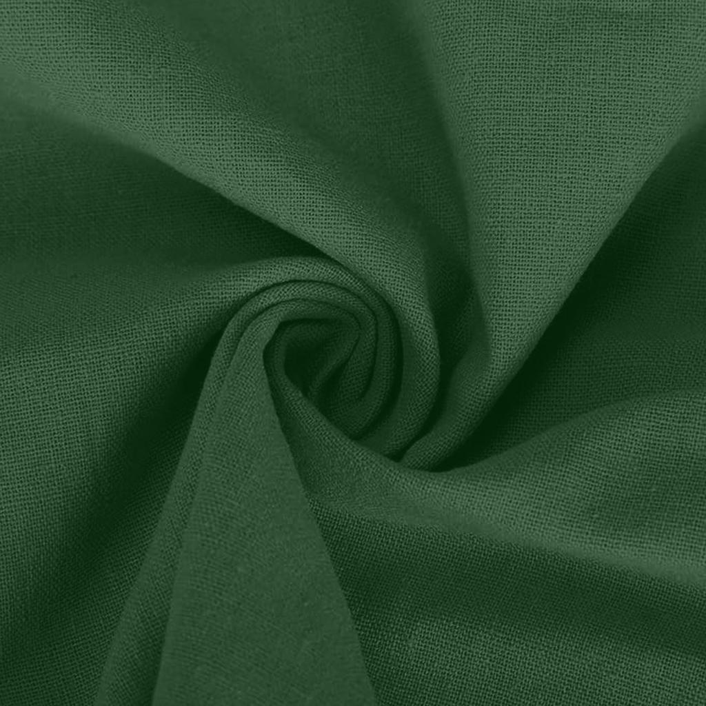 Women's Fashion Casual V-Neck Buttoned Seven Sleeve Cotton Linen Top