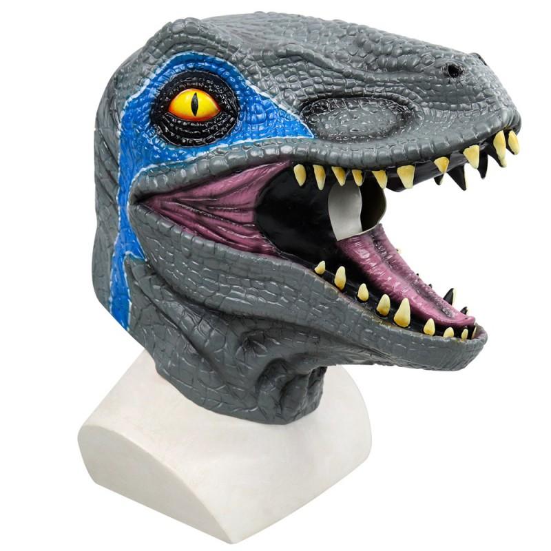 Jurassic Dinosaur Mask Moving Mouth Latex T-Rex Raptor Halloween Party Costume