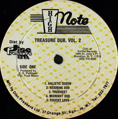 LP Пластинка АРТУР "ДЮК" РЕЙД - Treasure Dub, Vol.. 2 НИКАКИХ Высокая нота США Регги, Ска и Даб Использованный