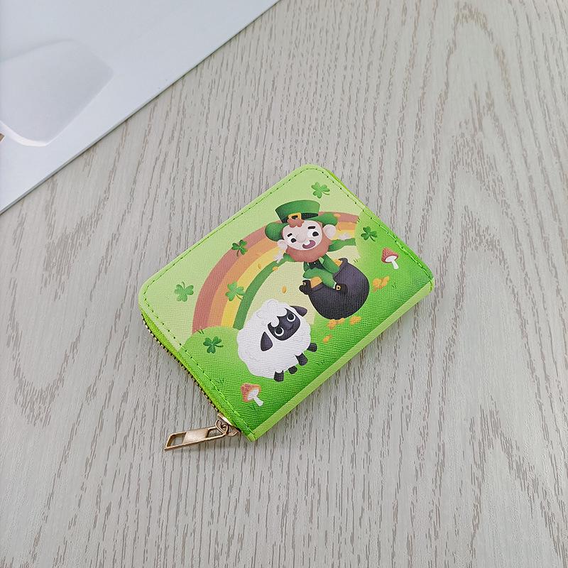 Женский мультяшный мини-кошелек в корейском стиле и держатель для карт на молнии, кошелек для монет