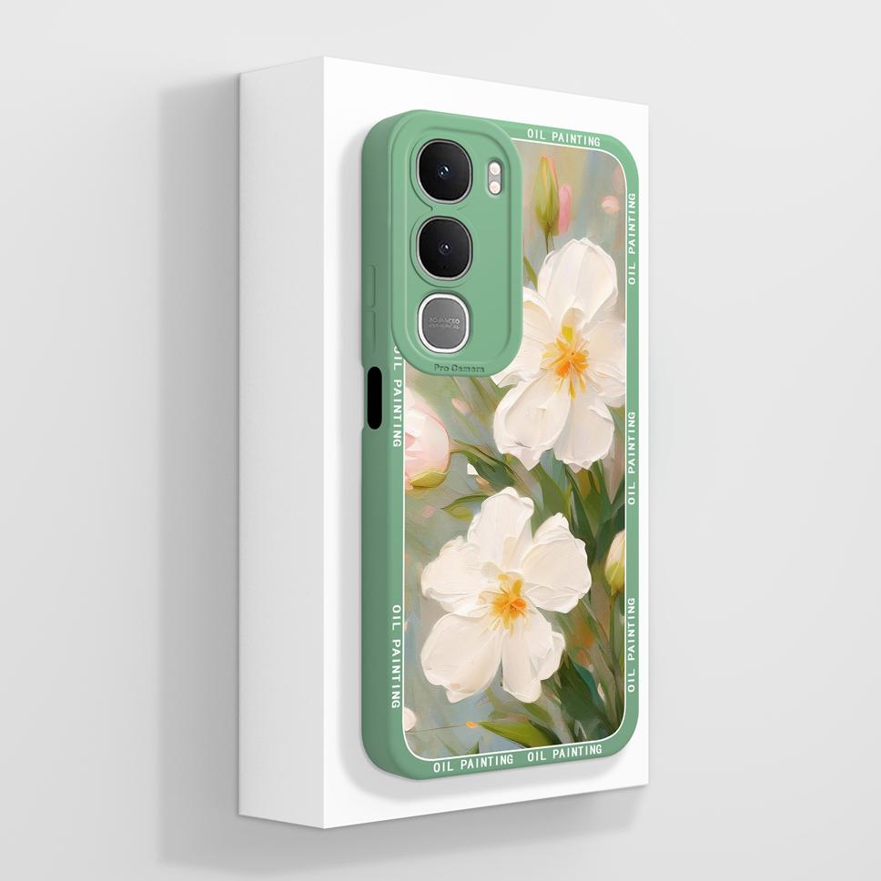 Phone Case For Vivo Y31 Pro Y21D Pretty Butterfly Patterns Full Protection Soft Liquid Silicone Cover For Vivo Y 31 Y 21d Bumper