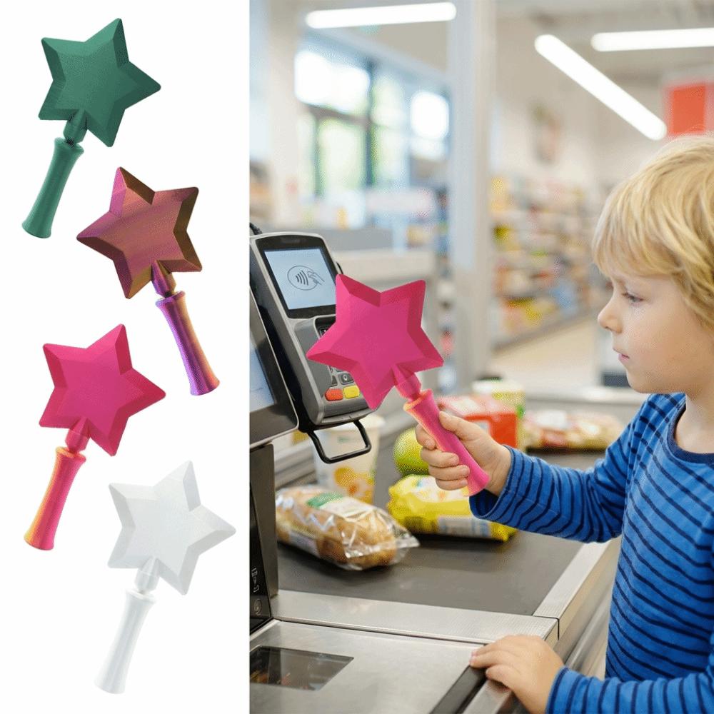 Creative 3D Printed Wand Tap To Pay Stretchable Telescoping Credit Card Holder Gift for Girls