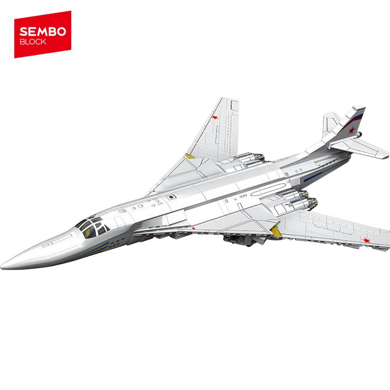 Non-Toxic Sembo Block Armed Fighter Jet Assemblage Building Blocks Kits Moc Military Stealth Aircraft Model Bricks Toy For Christmas Gifts