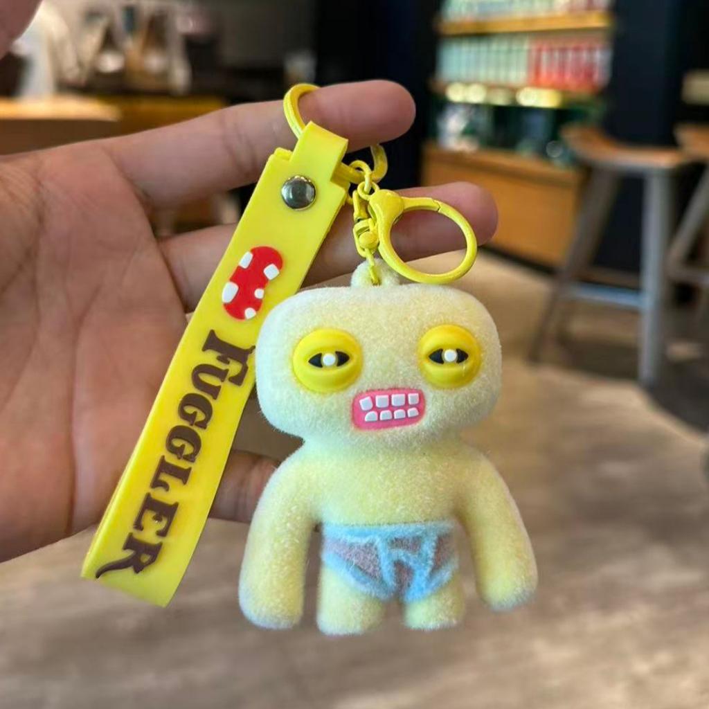 Cross-border Q version blind box series dolls funny doll model ornaments with keychain