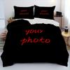 3pcs Customized Bedding Set Movie Family Picture Print Soft Duvet Cover Set King Queen Size for Home Bedroom Decor Birthday Gift