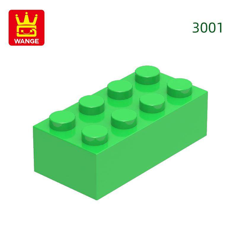 Нетоксичный 40 шт./лот 3001 2x4 Высокий 8-отверстий Строительный блок Moc Цветные детали Совместимые с Кирпичом DIY Детская игрушка Сборка Подарочная коробка