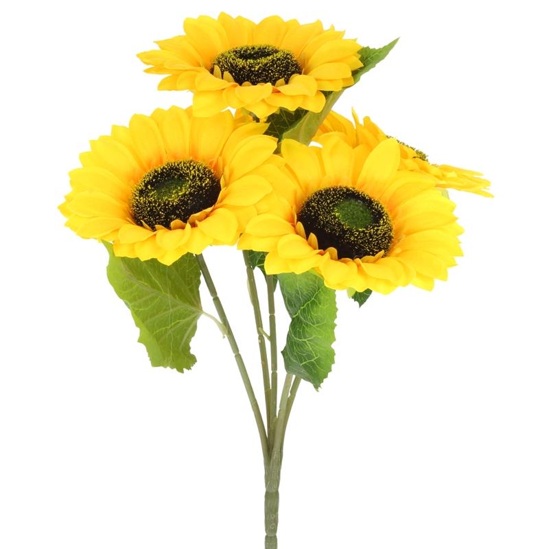 Sunflowers Bouquet Artificial Flowers 5 Sunflowers for a 45 cm Vase