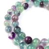 Браслет из натурального камня Флюорит, бусины 10 мм, одинарная нить (приблизительно. 38 бусин), Силовой камень, Ремесла, Аксессуары ручной работы, Сверкающий круглый, NS-039