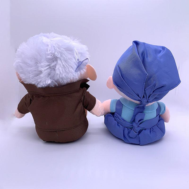 2pcs/set 14/20cm Brinquedos the Movie UP Carl Grandfather Grandmother Cartoon Stuffed Soft Plush Toys Carl Up Plushes Kids Gifts
