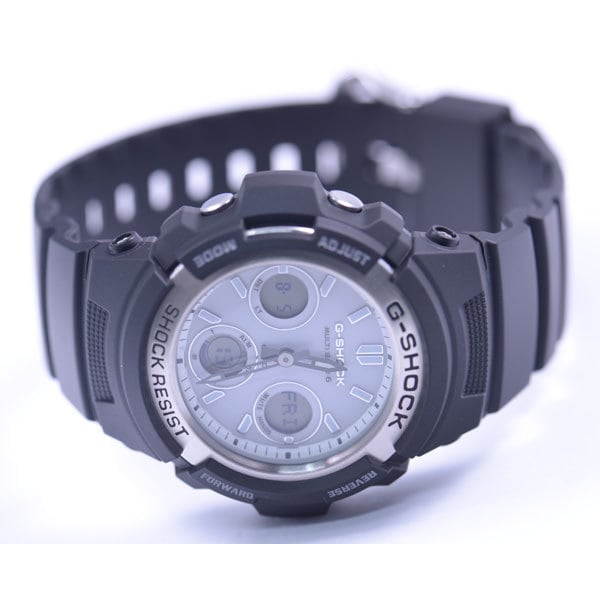 Casio Мужские часы G-SHOCK AWG-M100S-7AJF [светозащитное рассеивание SOLAR] Круглые черные из нержавеющей стали