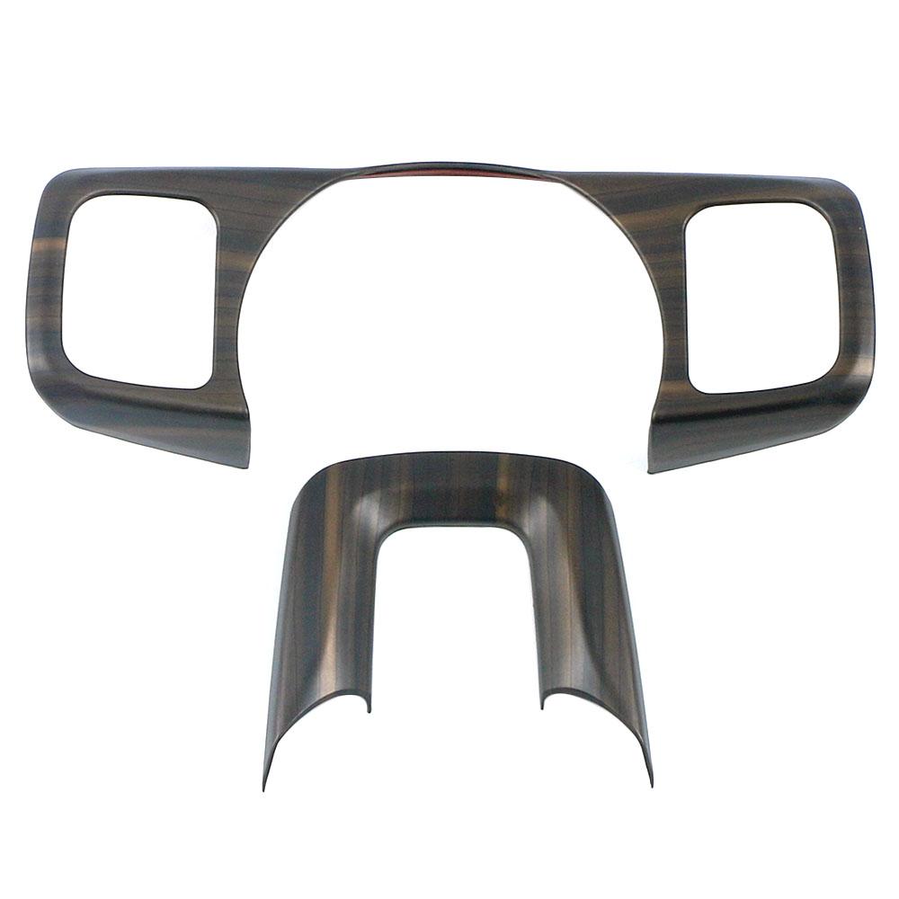 For GWM Tank 300 2024 2024 RHD LHD Carbon Steering Wheel Frame Cover Trim Interior Accessories Black Wood Grain Decoration Refit