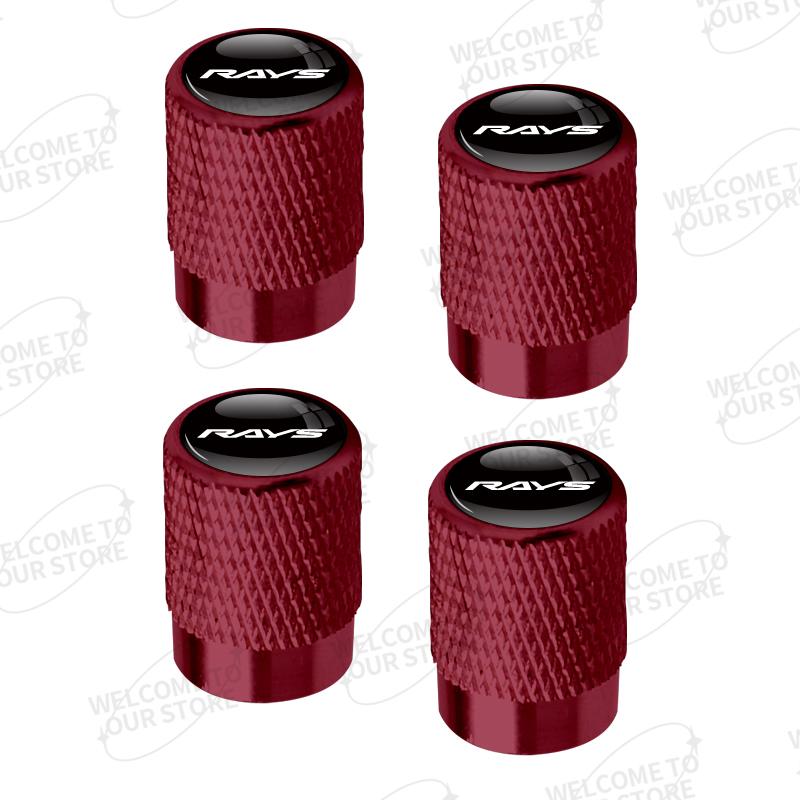 Алюминий Для Логотипа RAYS Toyota Honda Subaru Suzuki Acura Lexus Mitsubishi Mazda 4 шт. Авто Декор Колпачки Клапанов Колес Автомобиля Крышка Штока