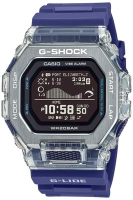 Часы Casio G-Shock G-LIDE GBX-100S-2JF Мужские Синие, Оригинальная Японская Модель, с Bluetooth и Экологичными Материалами