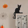 Halloween Door Corner Sign Decoration Easy Installation Door Frame Decor Ghost Black Cat Witch Hat Frame Topper Sign