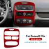 Real Soft Carbon Fiber Trim Sticker LHD RHD For Renault Clio 3 2013 2014 2015 2016 2017 2018 Car Central Control Panel Interior