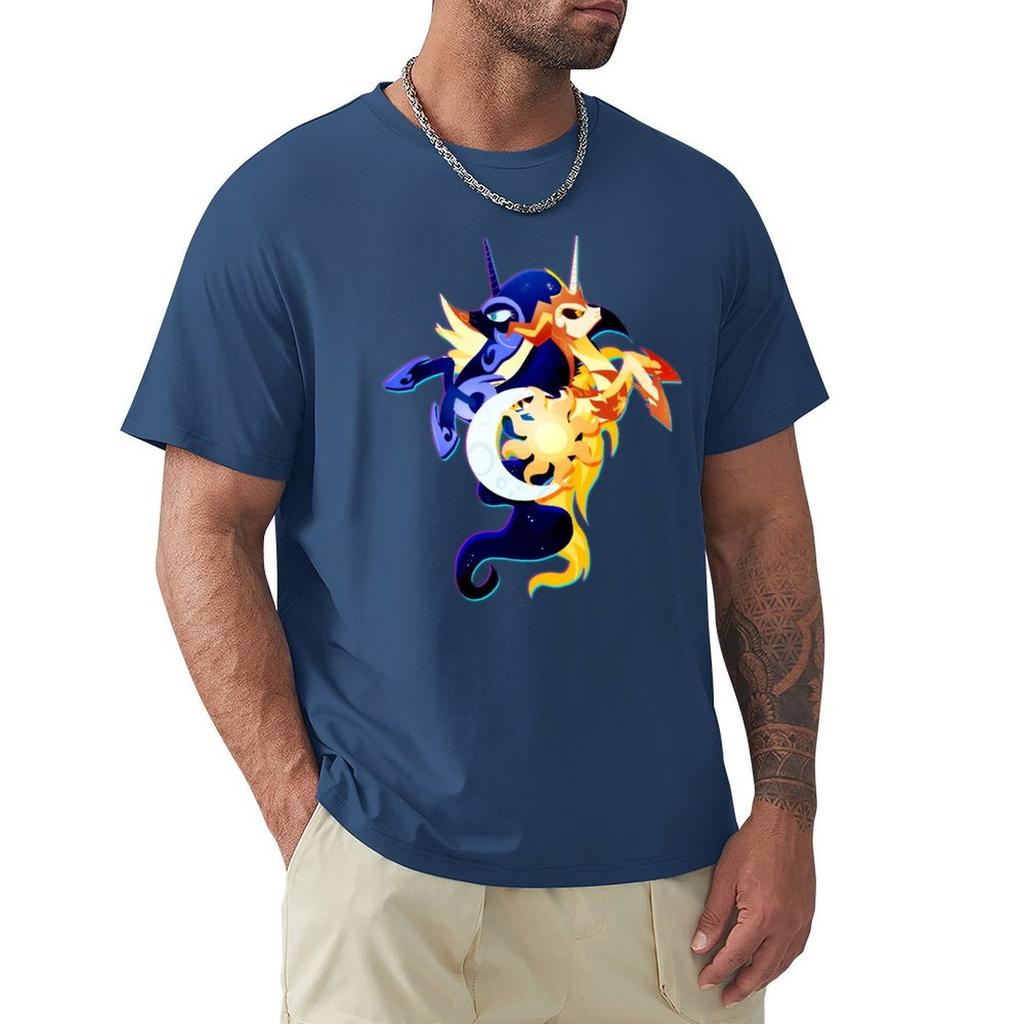 Футболка Nightmare Moon And Daybreaker Blanks Graphic Shirts Shirts Men Graphic