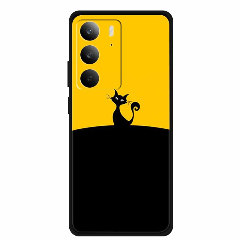 Чехол для телефона из ТПУ для Realme C75 C75X 4G Мягкие силиконовые чехлы Задняя крышка с мультяшными узорами Funda C 75 RMX3941 Модный роскошный бампер