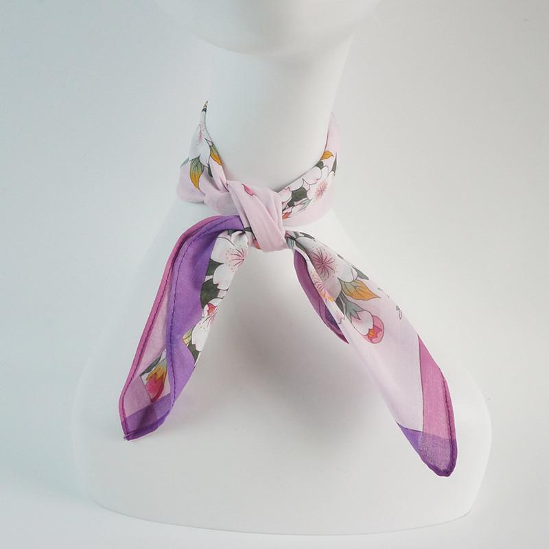 3 шт. 45x45 см квадратный хлопковый винтажный цветочный принт женский носовой платок упаковочная ткань подарок на вечеринку