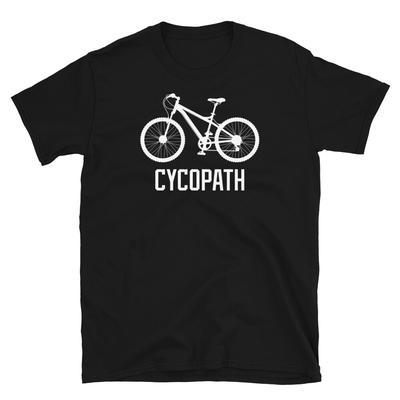 Cycopath Велосипед MTB Велоспорт Новинка Подарок Юмор Короткий рукав Унисекс Футболка