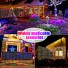 1.5m*1.5m 3m*2m Solar Waterproof String Lights Christmas Patio Garden Mesh Lights With Remote Control 8 Modes Outdoor Indoor Curtain Lights