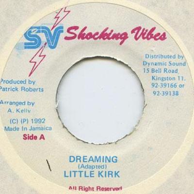 7-дюймовая пластинка LITTLE KIRK - Dreaming none Shocking Vibes 1992 Ямайка Регги, Ска и Даб