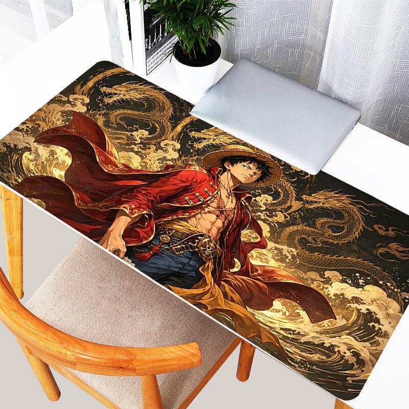 Cool ESports Mouse Pad One Piece Anime Desk Mat Professional Gamer Keyboard Mat Cm Rubber Carpet Non Slip Gaming Mousepad