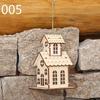 Маленький деревянный домик настольная лампа рождественская елка подвесные украшения праздничное украшение рождественские подвески светодиодная лампа