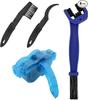 Bicycle Chain Cleaner Cleaner Brush X 2 3 Sides Chain 4 Piece Set Cycle Bike Chain Cleaner Cleaning [Chain + + Brush]