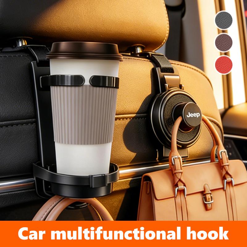 Multifunctional Car Seat Hook Water Cup Holder Bag Drink Bottle For Jeep Grand Cherokee Wrangler JK Renegade Gladiator Compass AJZ1