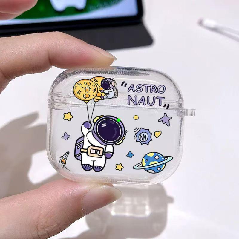 Cartoon astronaut for Apple AirPods 1 generation wireless bluetooth headset case pro1/1 generation/1/1 generation protection