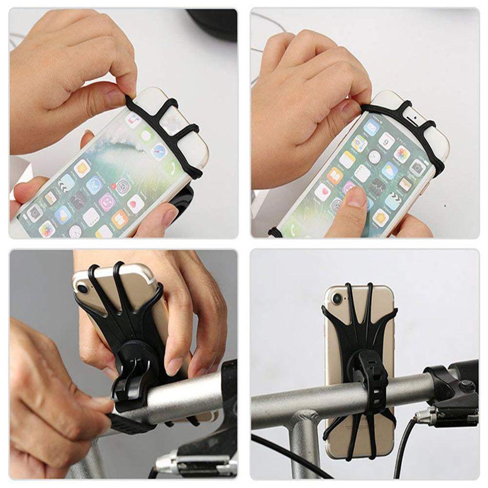 Universal Handlebar Rack Smartphone Bike Phone Holder MTB Motorcycle Stand Bicycle Bracket Strap