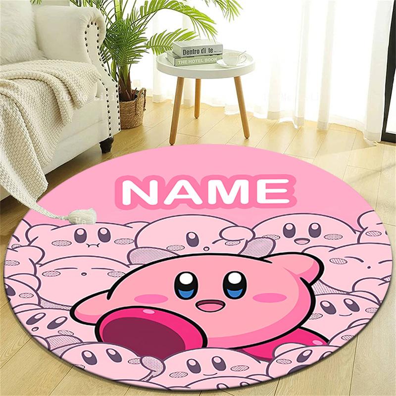 Personalized K-Kirby Round Chair Office Rug - Perfect for Mat, Office Chair & More - Ideal Gift for Birthdays and Holidays