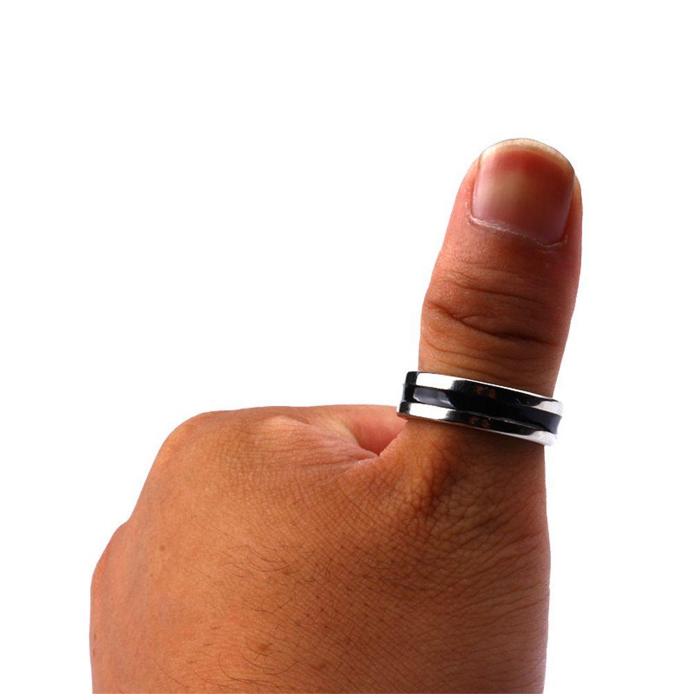Magic Show Black Circle Silver And Black Coin Magic Magic Tricks Magician Ring Pk Ring Magic Magic Ring Props Magic Magnet Ring