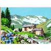 Antique Canvas - SEG - The Flowery Alpine Pasture - 45x60cm - Printed - Made In France
