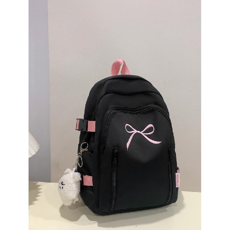 Large Capacity Girl Bow Backpack With College Style
