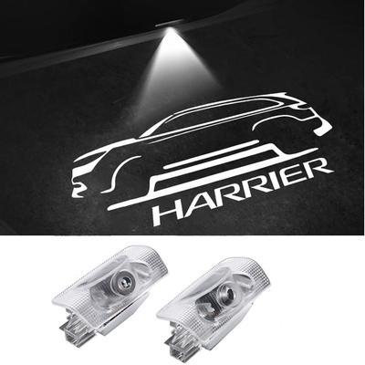 KAISIO Подсветка вежливости, Подсветка приветствия двери, Лампа вежливости для Harrier 60-й серии, Лазерная подсветка с логотипом,