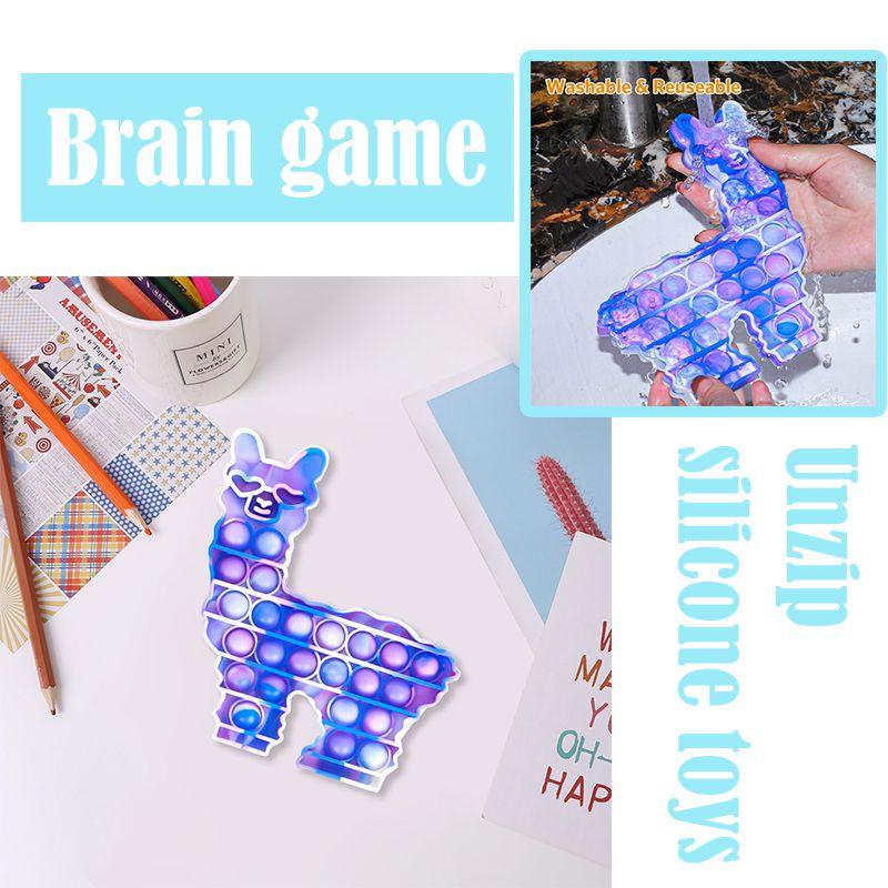 Яркая альпака поп-ит пуш-пузырь сенсорная игрушка для максимального снятия стресса