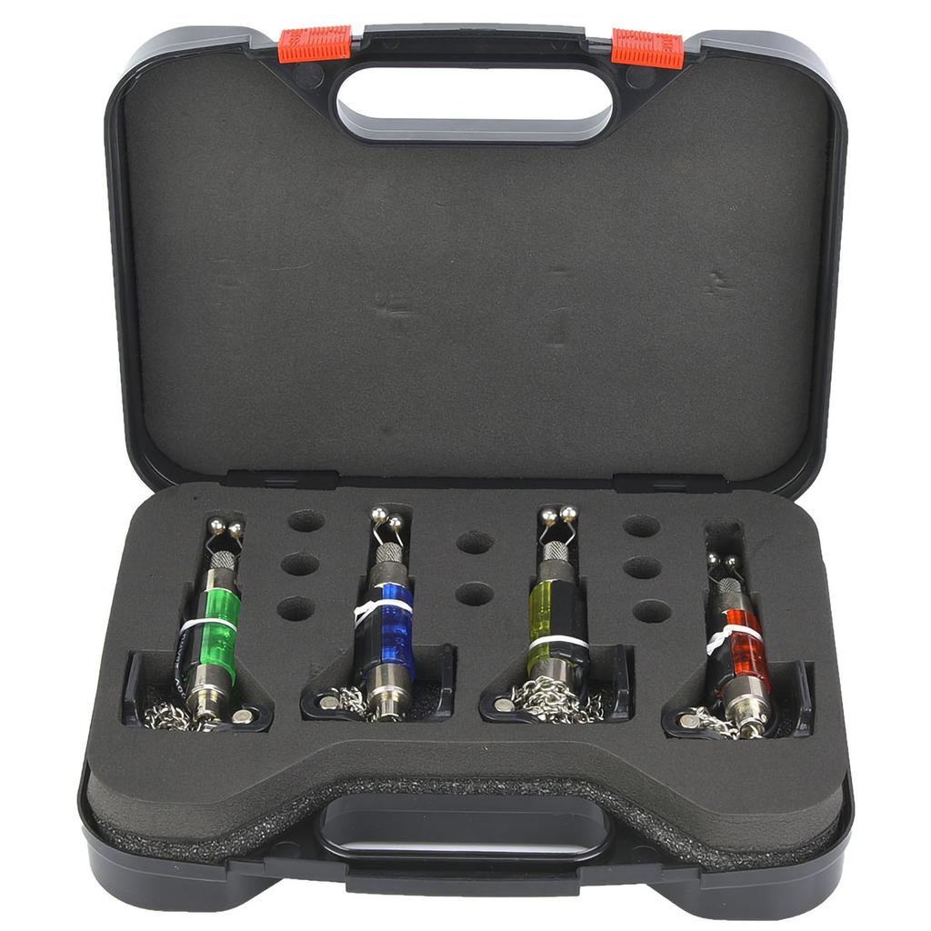 4 PCS Outdoor Portable Fishing Rod LED Illuminated Swinger Fish Bite Indicator Swingers