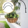 2 Pieces Hanging Plant Brackets Basket Hooks Decorative Hanger for Garden Flower
