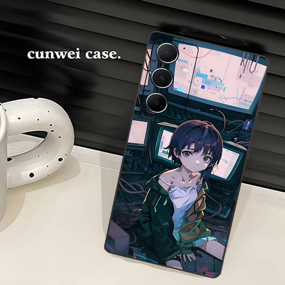 Чехол для телефона с рисунком Serial Experiments Lain для Samsung S 24 Fe 25 Ultra Plus 20 Lite 21 30 22 23 24 22 Ultra 5G Fundas