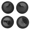 4pcs RC Front Rear Tires and Wheels with 12mm Hex for 1/10 RC Off Road Car Upgrade PartsBlack