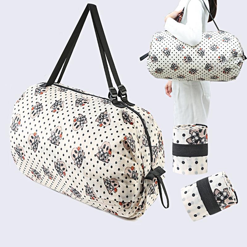 1 шт. сумка-тоут, многоразовая сумка для покупок, экологичная, для путешествий, продуктов, портативная, большая вместимость, складная, на одно плечо