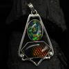 925 Sterling Silver 52 Ct Natural CERTIFIED Opal Fancy Pendant For Birthday Gift